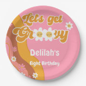 レトロな誕生日を楽しもうヴィンテージ ペーパープレート (正面)