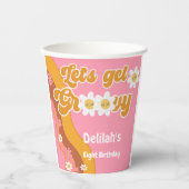 レトロな誕生日を楽しもうヴィンテージ 紙コップ (正面)