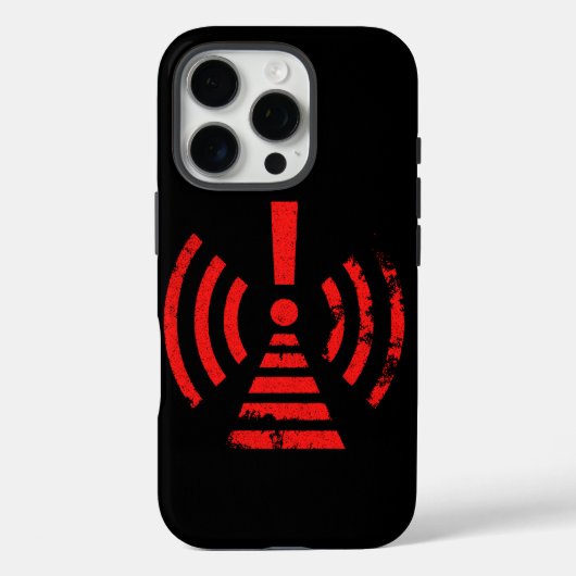 レトロな警告サイン エネルギー注意喚起マーク Case-Mate iPhoneケース (裏面)