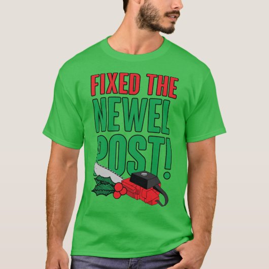 レトロな贈り物 ニュエルポストは固定されています Tシャツ (正面)