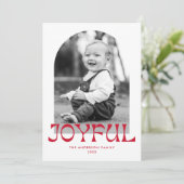 レトロな赤い楽しいアーチ写真 シーズンカード (スタンド正面)