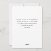 レトロな赤い農用トラックのクリスマスツリーの挨 シーズンカード (裏面)