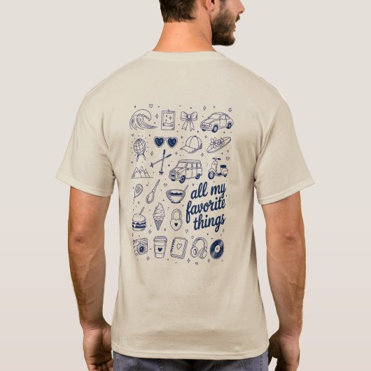 レトロな趣味と旅行の美学 Tシャツ (裏面)