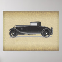 レトロな車のアートワーク