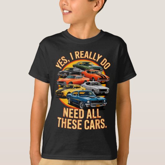レトロな車は本当に必要 Tシャツ (正面)