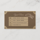 レトロな車 名刺 (裏面)