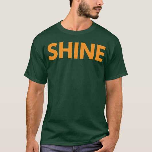レトロな輝き一言 Tシャツ (正面)