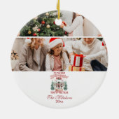 レトロな輝き ホ・ホ・ホ クリスマス セラミックオーナメント (裏面)