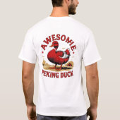 レトロな農家鴨の素晴らしピーキングヴィンテージ Tシャツ (裏面)