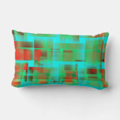 レトロな都市抽象芸術像 ランバークッション (裏面)