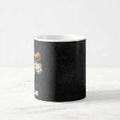 レトロな野球バナナの面白いデザイン コーヒーマグカップ (中央)