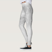 レトロな銀輝く星 レギンス (左)