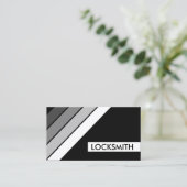 レトロな錠前屋 名刺 (スタンド正面)