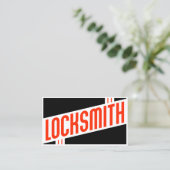 レトロな錠前 名刺 (スタンド正面)