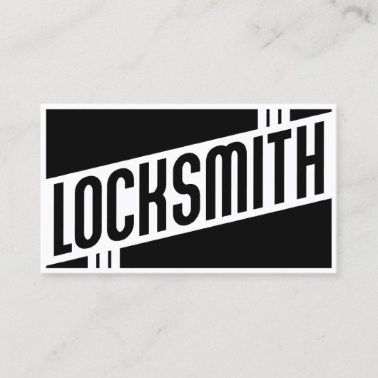 レトロな錠前 名刺 (正面)