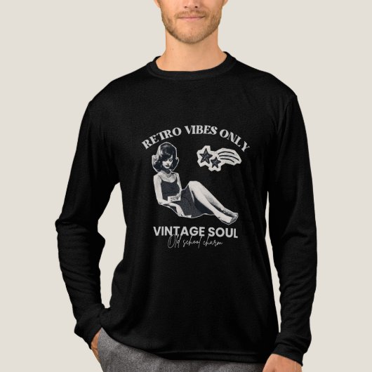 レトロな雰囲気だけ: ヴィンテージソウルの美学 トライブレンドＴシャツ (正面)