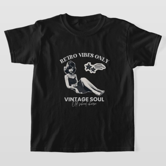 レトロな雰囲気だけ: ヴィンテージソウルの美学 Tシャツ (レイダウン)