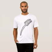 レトロな雰囲気のフォーク ビンテージ風のカトラリー Tシャツ (正面フル)