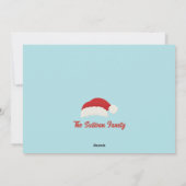 レトロな雰囲気のホリデー フォト カード (裏面)