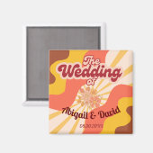 レトロな雰囲気のヴィンテージ マグネット (正面/裏面)