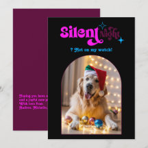 レトロな雰囲気の面白いレトロペット犬のクリスマス写真