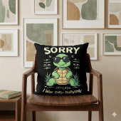 レトロな雰囲気の面白い遅刻したカメです、ごめんなさい クッション