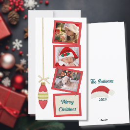 レトロな雰囲気の3枚写真 白 シーズンカード