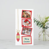 レトロな雰囲気の3枚写真 白 シーズンカード (スタンド正面)