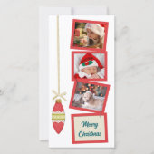 レトロな雰囲気の3枚写真 白 シーズンカード (正面)