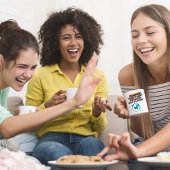 レトロな雰囲気の「友達は一人で飛ばない」 コーヒーマグカップ