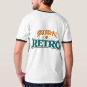 レトロな雰囲気を醸し出す70年代風ライトニングボルトデザインのSl Tシャツ (裏面)