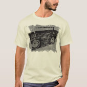 レトロな雰囲気漂うダサかっこいいラジカセ Tシャツ (正面)