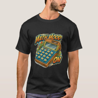 レトロな電卓のグラフィックで数学の気分を高める Tシャツ