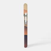 レトロな霧の山々 iPhone 16ケース (左側面)