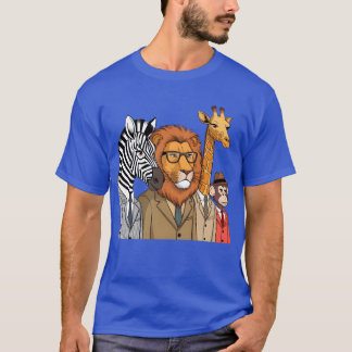 レトロな面白いキャラクターのミディアムショット Tシャツ
