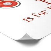 レトロな靴下の猿の赤ちゃんの贈り物 ストッキングキャップ付き ポスター (角)