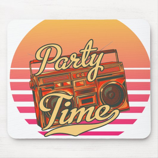 レトロな音楽タップ古学校 マウスパッド (正面)