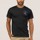レトロな音楽ノートのマイクデザイン Tシャツ (正面)
