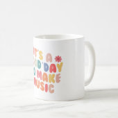 レトロな音楽制作の日 コーヒーマグ コーヒーマグカップ (正面右)