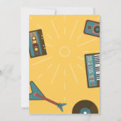 レトロな音楽 招待状 (裏面)