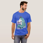 レトロな馬の魔法 Tシャツ (正面フル)