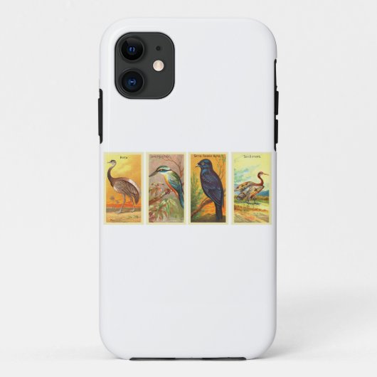 レトロな鳥のイラスト Case-Mate iPhoneケース (裏面)
