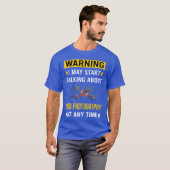 レトロな鳥の写真撮影 鳥見 バードウォッチング Tシャツ (正面フル)