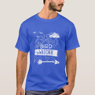 レトロな鳥好きのためのバードウォッチンググッズ おもしろ 鳥好き プレゼント Tシャツ