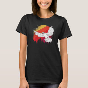 レトロな鳩 愛好家 鳥 鳩ブリーダー Tシャツ