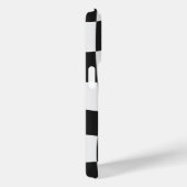 レトロな黒白チェックの歪んだチェッカーボード Case-Mate iPhoneケース (裏面 / 右)