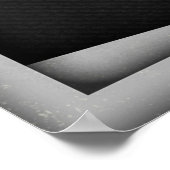 レトロな1920年代のアールデコスタイルのブラックエレガント ポスター (角)