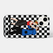 レトロな1950年代のダンスカップル iPhoneケース (裏面横)