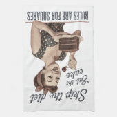 レトロな1950s主婦キッチンタオル キッチンタオル (縦)