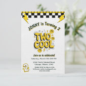レトロな2歳の誕生日パーティー「Two Cool」 招待状 (スタンド正面)
